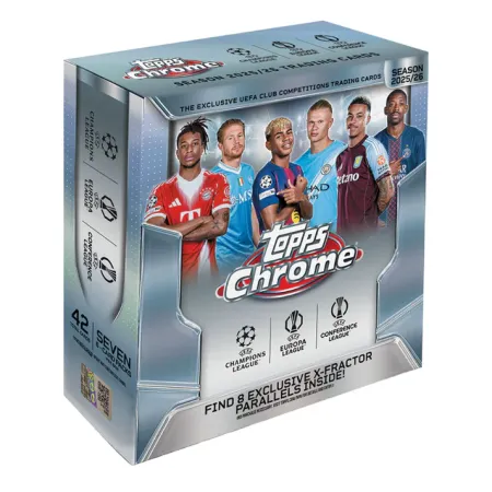 2025/26 Topps Chrome UEFA Club Competitions – Mega Box